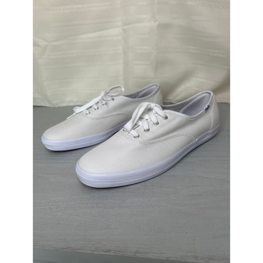 Keds Champion Canvas Lace Up Sneakers White Womens Size 8.5 - Picture 11 of 16